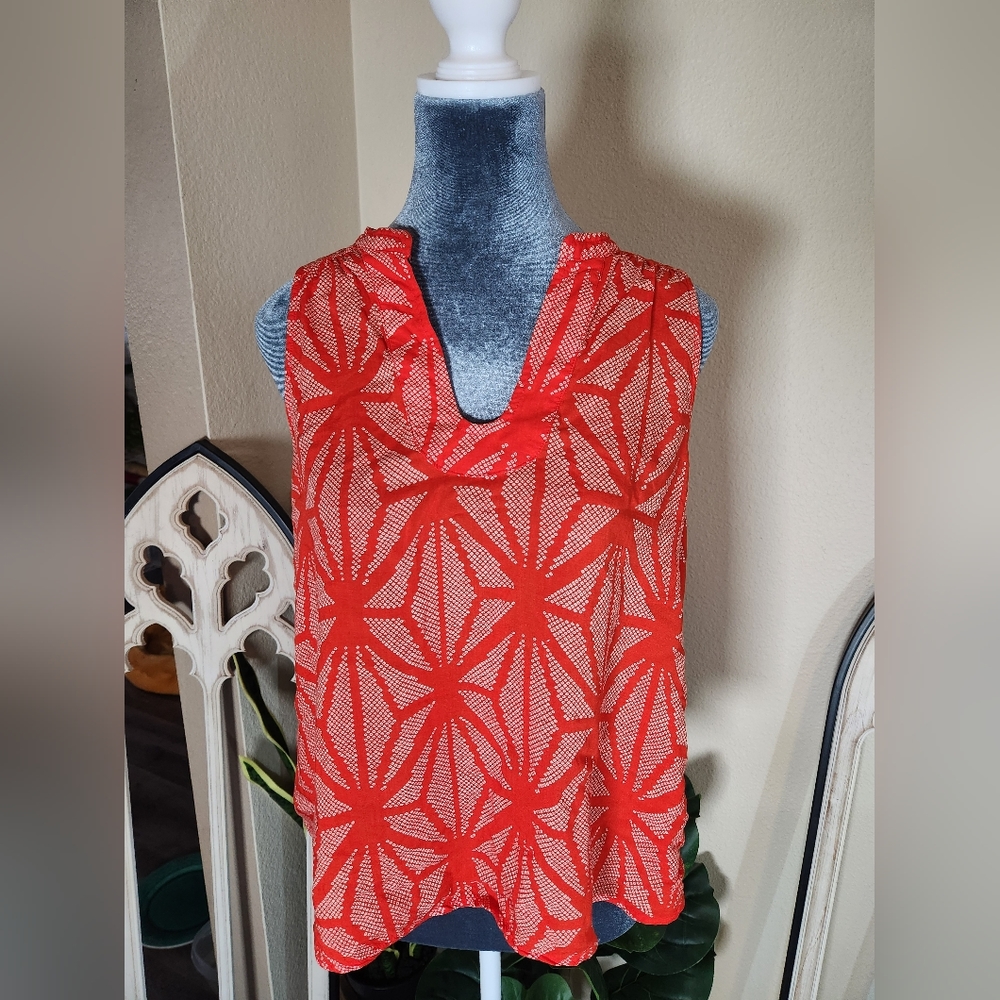 Maeve Geometric Blouse, Size 8